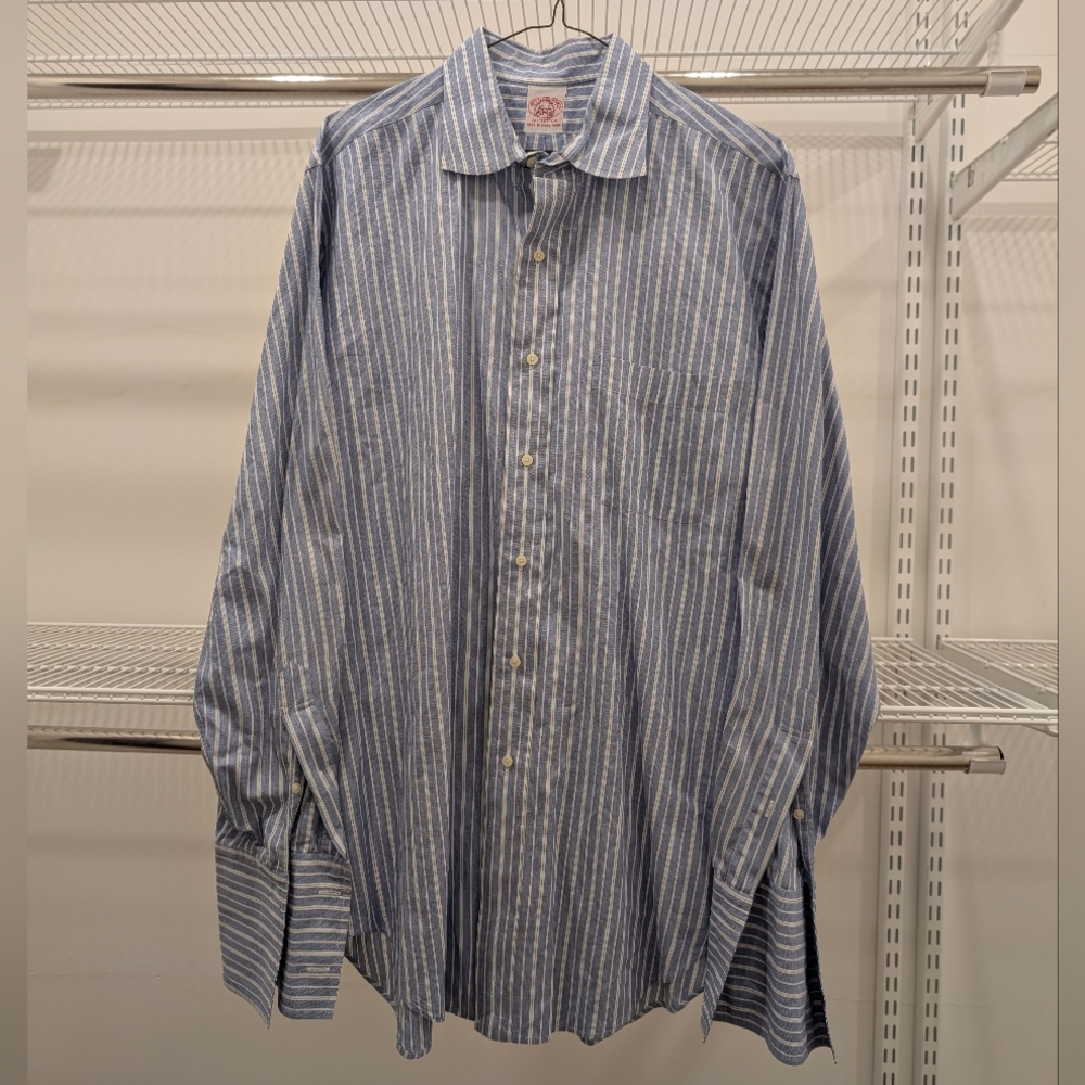 Brooks Brothers Blue Stripe Button Down Shirt